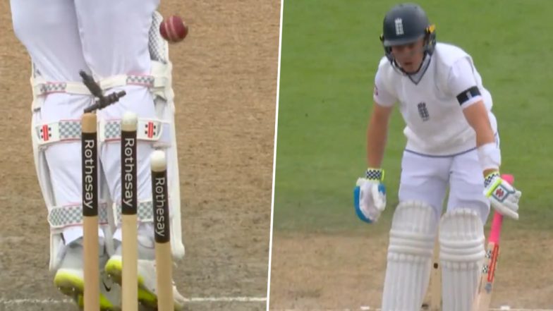 Asitha Fernando Castles England Captain Ollie Pope With Sensational Delivery During ENG vs SL 1st Test 2024 (Watch Video)