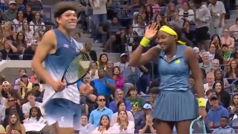 Ben Shelton Leaves Coco Gauff Hanging After Winning a Point During Mixed Madness Match Against Paula Badosa and Stefanos Tsitsipas Ahead of US Open 2024, Video Goes Viral