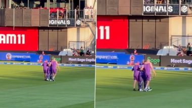 Ben Stokes Carried Off the Field After Suffering an Injury During Manchester Originals vs Northern Superchargers The Hundred Match (Watch Video)