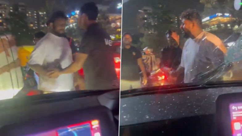 Bengaluru Road Rage: ‘Drunk’ Biker Allegedly Attacks Couple in Car on Doddakannelli Junction, Breaks Vehicle’s Windshield As Parents Scream ‘Bachcha Hai Andar’; Disturbing Video Surfaces