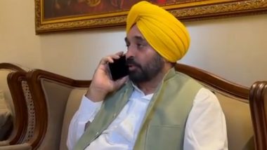 Paris Olympics 2024: Bhagwant Mann Speaks to Indian Hockey Team Captain Harmanpreet Singh Ahead of Quarterfinal With Great Britain, Says Centre Didn’t Give Permission for His Trip (Watch Video)