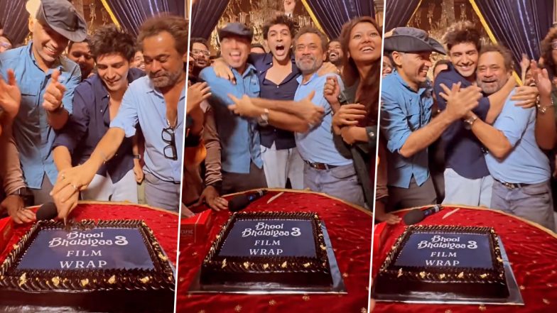 ‘Bhool Bhulaiyaa 3’: Kartik Aaryan Wraps Up the Shoot of Anees Bazmee’s Upcoming Horror-Comedy, Writes ‘See You This Diwali’ (Watch Video)