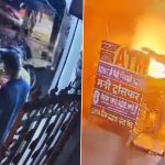 Sudden Death Caught on Camera in Bhopal: Doctor Suffers Jolt and Dies After High-Tension Live Wire Falls on the Street and Sets His Bike Ablaze; Disturbing Video Surfaces