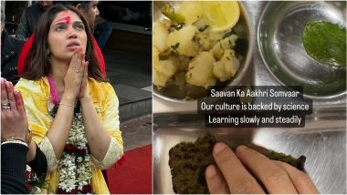 Bhumi Pednekar Shares 'Sawan Ka Akhiri Somvar' Meal, Discovers Scientific Temper of Indian Culture (View Photo)