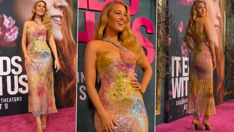 Blake Lively Stuns in Britney Spears’ Iconic Versace Dress: ‘It Ends With Us’ Star Pays Tribute to the Singer in Vintage 2002 Ensemble (View Pics and Videos)