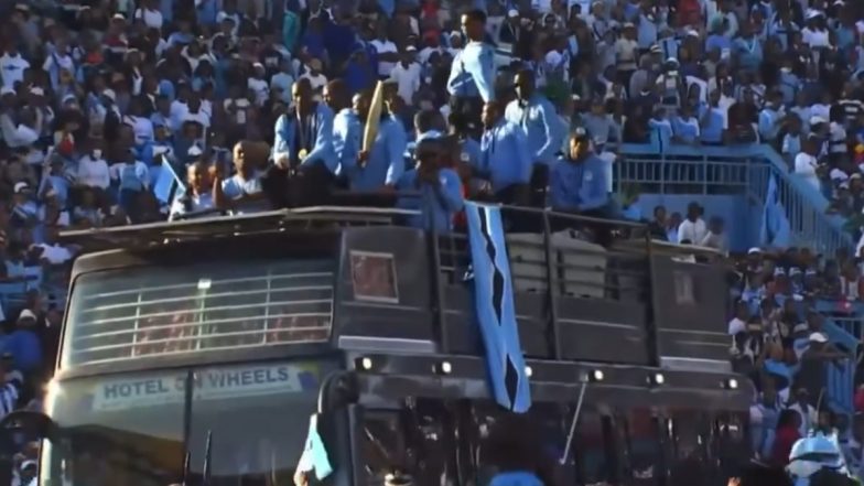 Fans Fill Stadium in Botswana to Celebrate Letsile Tebogo and the Men's 4x400 M Team's Gold and Silver Medal in Paris Olympics 2024, Video Goes Viral