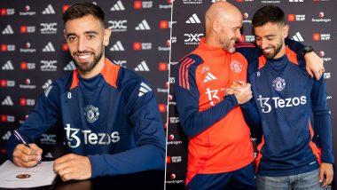 Bruno Fernandes Signs Contract Extension With Manchester United, To Be a Part of the Red Devils Till 2027