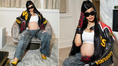 Cardi B, Pregnant With Third Child, Stylishly Displays Baby Bump in Latest Instagram Post Amid Divorce From Offset (View Pics)