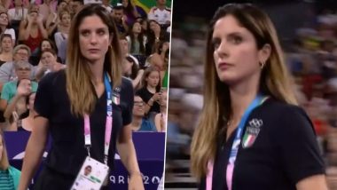 Who Is Claudia Mancinelli? Italian Rhythmic Gymnastics Coach’s Fierce Expression Over Score Dispute at 2024 Paris Olympics Goes Viral (Watch Video)