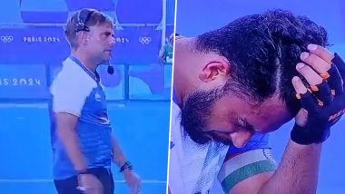 Coach Craig Fulton, Harmanpreet Singh, PR Sreejesh and Other Indian Players Get Disheartened Following 3–2 Loss Against Germany in Semi-Finals at Paris Olympics 2024 (Watch Video)