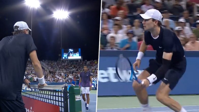 Drama! Jack Draper Through to Cincinnati Open 2024 Quarterfinal After Being Awarded 'Most Controversial Match Point Ever' As Felix Auger-Aliassime Argues With Umpire (Watch Video)