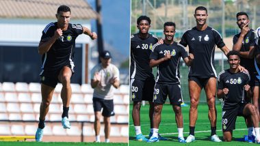 Cristiano Ronaldo Shares First Glimpse of Training Session With Al-Nassr Teammates Ahead of 2024–25 Season, Says 'Back Where I Belong!' (See Pics)