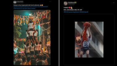 Dahi Handi 2024 Wishes and Lord Krishna Images: Netizens Flood X With Videos, Messages, Greetings, Quotes and Wallpapers To Celebrate Gopalkala