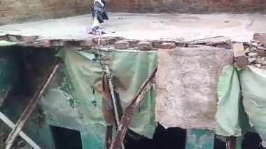 Delhi House Collapse: Elderly Couple Killed, Son Injured After Roof of House Collapses in Rohini’s Prem Nagar (Watch Video)