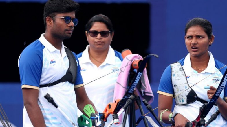 Dhiraj Bommadevara and Ankita Bhakat Qualify for Semifinals of Archery Recurve Mixed Team Event at Paris Olympics 2024 With Victory Over Spain