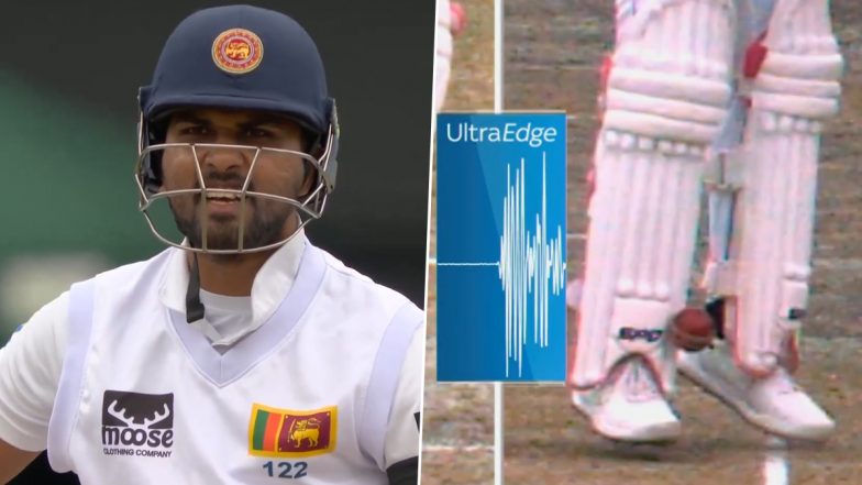 Dinesh Chandimal in Disbelief After Being Dismissed LBW by Shoaib Bashir As Ball Stays Very Low During ENG vs SL 1st Test 2024 (Watch Video)