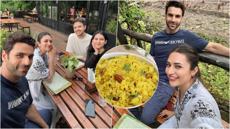 ‘A Day With Bhopalis’ Divyanka Tripathi and Husband Vivek Dahiya Enjoy ‘Poha’ Treat in Her Hometown Bhopal After Returning From Europe Vacation (View Pics)