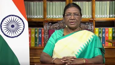 President Droupadi Murmu Praises Ladki Bahin Yojana of Maharashtra Government, Urges Women To Play Pivotal Role in India’s Development (Watch Video)