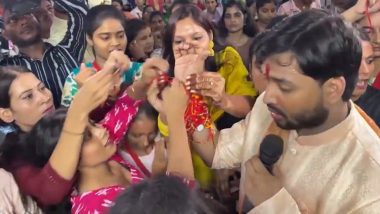 Raksha Bandhan 2024: Educator Faizal Khan Aka ‘Khan Sir’ Celebrates Festival With His Students in Patna (Watch Video)