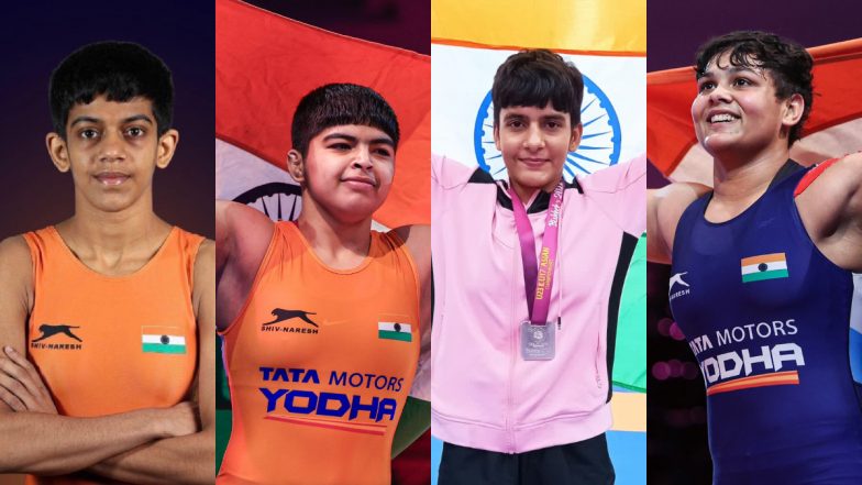 Indian Wrestlers Aditi Kumari, Neha Sangwan, Pulkit and Mansi Lather Win Gold Medals at U17 World Championship 2024