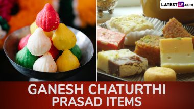 Ganesh Chaturthi 2024 Prasad Items: From Modak to Khoya Burfi, 10 Prasad Items for the 10-Day Ganeshotsav Festival Dedicated to Lord Ganesha