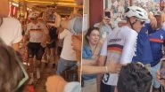 German Cyclist Nils Politt Stops at Cafe During Paris Olympics 2024 Race for Emergency Toilet Break, Video Goes Viral