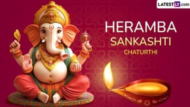 Heramba Sankashti Chaturthi 2024 Wishes: Send WhatsApp Messages, Lord Ganesha HD Images, Greetings, Quotes and Wallpapers To Celebrate the Festival