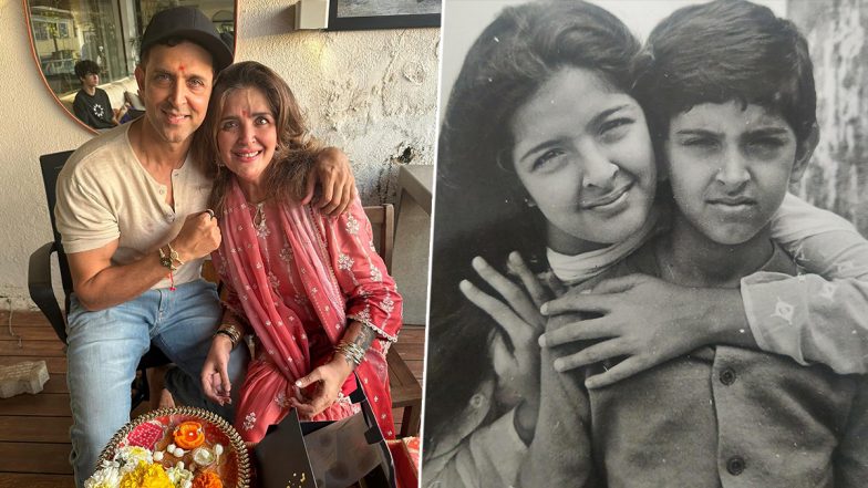 Hrithik Roshan’s Sister Sunaina Roshan Calls Him Her ‘Support System’, Shares Childhood Photo As They Celebrate Raksha Bandhan