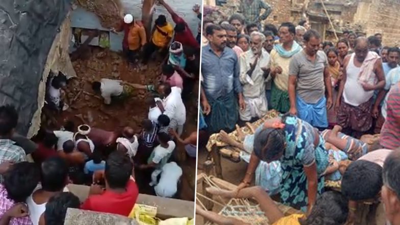 Andhra Pradesh: Family of 4 Dies After Wall of House Collapses in Nandyal, Disturbing Video Surfaces