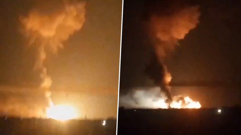 Russian Airbase in Rostov Hit by Large Explosions, Warehouse Facilities in Morozovsky Damaged (Watch Video)