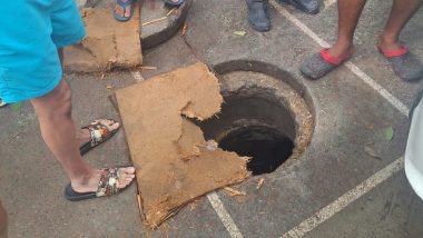 Delhi: 8-Year-Old Boy Falls Into Manhole Covered in Plyboard in Defence Colony, Rescued (See Pic)