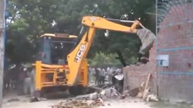 Ayodhya Gang-Rape Case: Accused SP Leader Moin Khan’s Bakery Demolished After UP CM Yogi Adityanath Vows Strict Action (Watch Video)