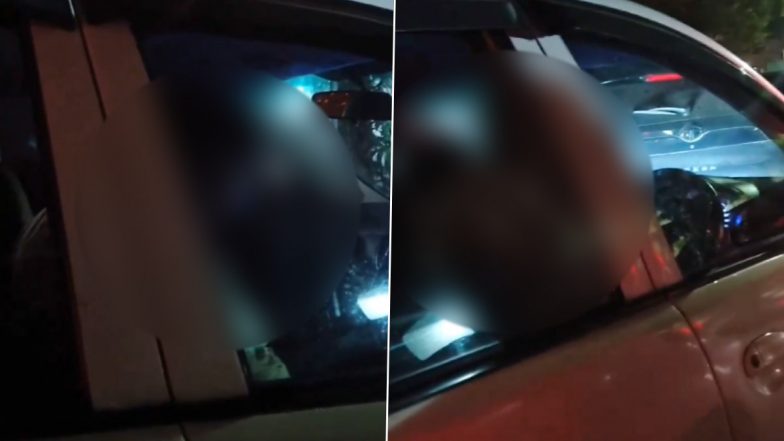 Delhi Shocker: Man Punches and Abuses Woman Inside Car After Heated Argument in Greater Kailash, Video of Assault Surfaces