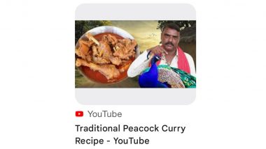 Telangana YouTuber Pranay Posts ‘Traditional Peacock Curry Recipe’ Video, Case Registered After Outrage