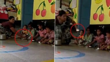 Anganwadi Workers Caught on Camera Taking Back Eggs Given for Midday Meal From Children’s Plates After Photo Ops in Karnataka’s Koppal, 2 Suspended After Video Goes Viral