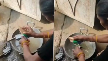 Morena: Woman Seen Washing Guns With Brush in Madhya Pradesh, Viral Video Leads to Illegal Arms Factory Bust