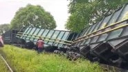 Another Train Derailment: Coal Laden Goods Train Derails in UP&rsquo;s Sonbhadra, No Injuries Reported (Watch Videos)