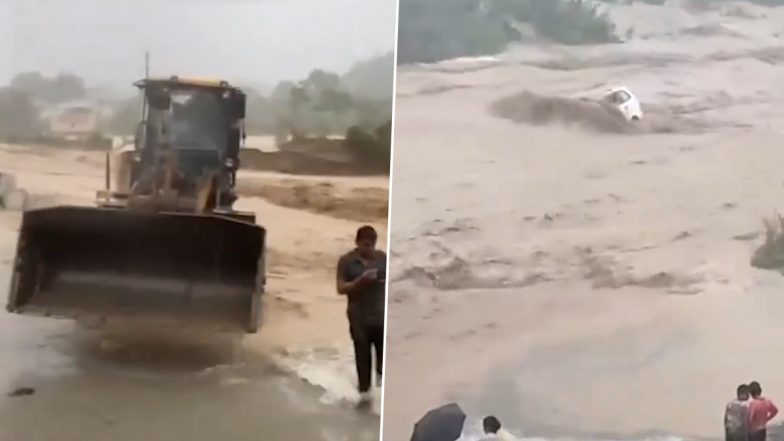 Punjab Rains: 7 of Family Die, 3 Missing as SUV Gets Swept Away in Swollen Rivulet in Hoshiarpur; Video Surfaces