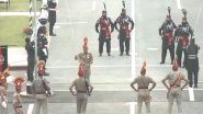 Independence Day 2024: Beating Retreat Ceremony Held at Attari-Wagah Border in Punjab on Eve of 78th I-Day (Watch Video) Independence Day 2024: Beating Retreat Ceremony Held at Attari-Wagah Border in Punjab on Eve of 78th I-Day (Watch Video)