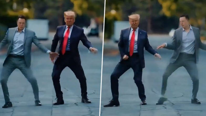 Elon Musk Dancing With Donald Trump: Tesla CEO Shares AI Video of Himself Dancing With Former US President