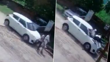 Accident Caught on Camera in Bulandshahr: Sisters Run Over by Speeding Car in UP, Police Respond After Disturbing Video Surfaces