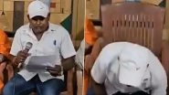 Sudden Death of CK Ravichandran Caught on Camera in Bengaluru: Congress Leader Collapses and Dies of Heart Attack While Addressing Press Conference; Disturbing Video Surfaces