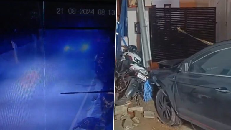 Bengaluru Road Rage: Delivery Agent Killed as Car Rams His Bike After High-Speed Chase; 2 Arrested (Watch Videos)