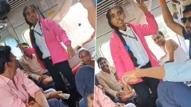 Jhansi: Woman Poses as TTE, Checks Tickets and Demands Fine From Passengers; Arrested by RPF After Her Actions Raise Suspicion (Watch Video)