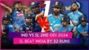 IND vs SL 2nd ODI 2024 Stat Highlights: Jeffrey Vandersay&rsquo;s Six-Wicket Haul Helps Sri Lanka Defeat India