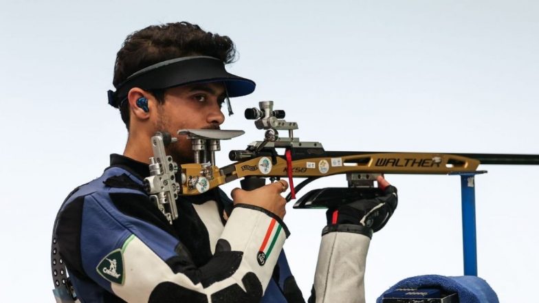 Swapnil Kusale Wins India’s First-Ever Medal in 50m Rifle 3 Positions in Shooting Event at Summer Olympic Games, Achieves Feat at Paris Olympics 2024