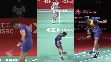 After Lakshya Sen’s ‘No-Look’ Backhand Return at Paris Olympics 2024, Video of His Sensational Shot Against Viktor Axelsen During 2021 BWF World Tour Semifinal Goes Viral