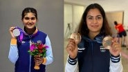 Manu Bhaker and Esha Singh at Paris Olympics 2024, Shooting Free Live Streaming Online: Know TV Channel and Telecast Details for Women&rsquo;s 25M Air Pistol Qualification