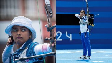 Deepika Kumari Qualifies for Quarterfinal of Women’s Individual Archery Event at Paris Olympics 2024, Bhajan Kaur Eliminated From Pre-Quarterfinal