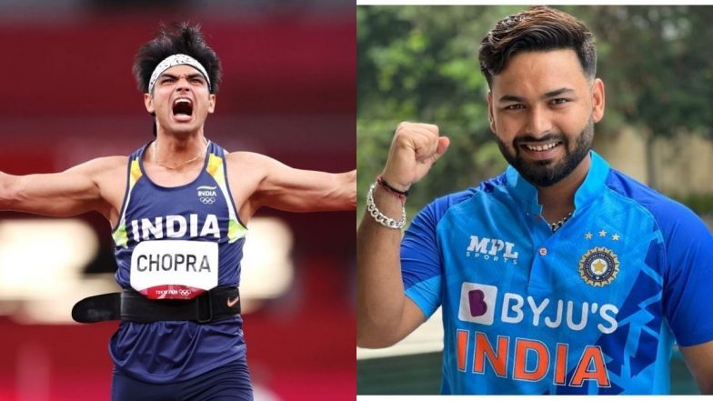 Fans React As Rishabh Pant Announces Prize Money of INR 1,00,089 for Lucky Winner if Neeraj Chopra Wins Gold Medal at Paris Olympics 2024